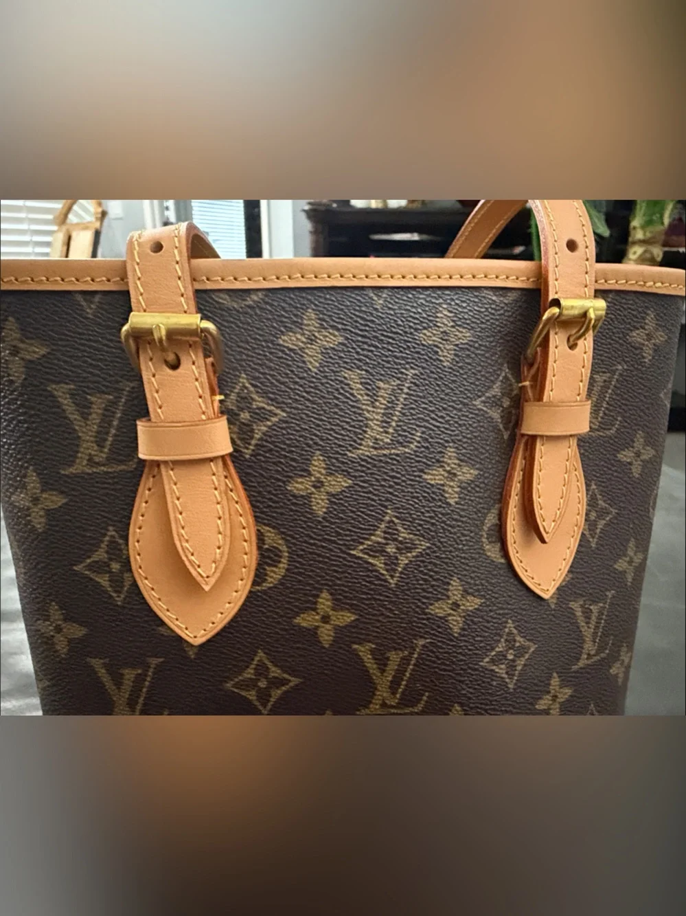 Louis Vuitton Petite Monogram Canvas Bucket Bag 23